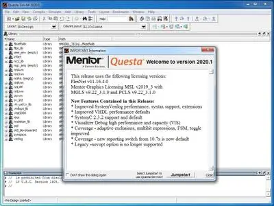 Mentor Graphics QuestaSim 2020.1