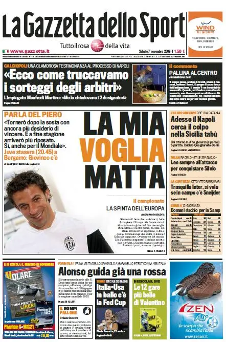 La Gazzetta dello Sport (07-11-09)