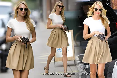 Candice Swanepoel - Out & about in New York City & Soho July 31, 2012