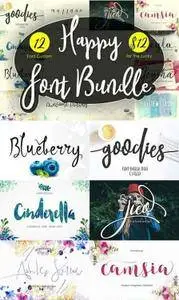 CreativeMarket - Happy Font Bundle