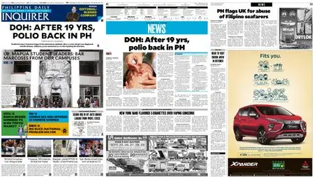 Philippine Daily Inquirer – September 20, 2019