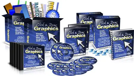 Click and Drag Graphics - Photoshop Templates for Business (Repost)