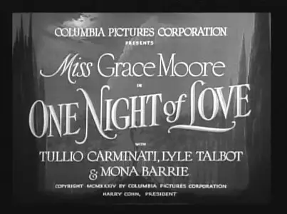 One Night of Love (1934) - Victor Schertzinger