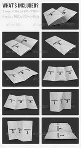 GraphicRiver Trifold Brochure Mockup Pack