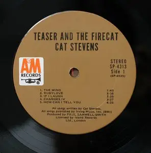 Cat Stevens - Teaser and the Firecat (1971) 24-Bit/96-kHz Vinyl Rip