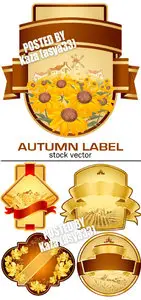 Autumn harvest label