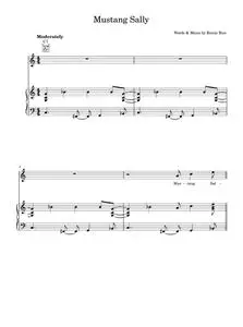 Mustang sally - Wilson Pickett (Piano-Vocal-Guitar)