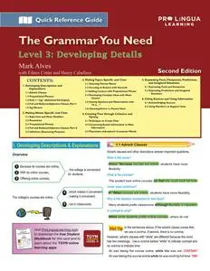 The Grammar You Need, Level 3: Developing Details, 2nd Edition (Quick Reference Guide)
