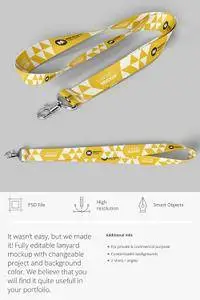 Lanyard PSD Mockup Template