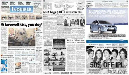 Philippine Daily Inquirer – December 16, 2008