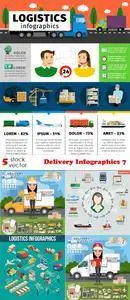 Vectors - Delivery Infographics 7