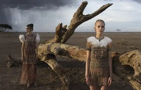 Various models by Steve McCurry for Valentino Spring/Summer 2016