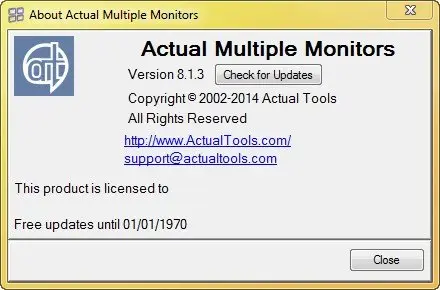 Actual Multiple Monitors 8.1.3