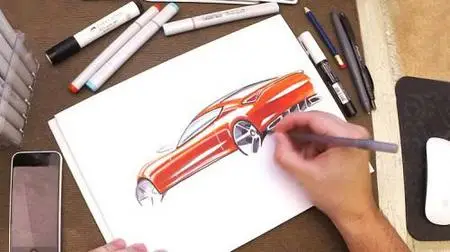 Marker Sketching: Learn Design Sketching with Markers