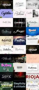 BIG Fonts Bundle - More 75 Fonts 2018