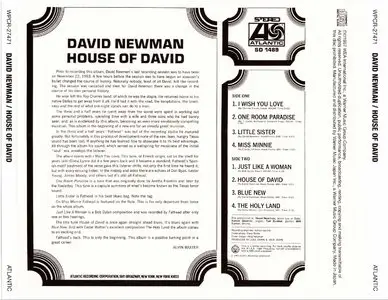 David "Fathead" Newman - House Of David (1967) {2013 Japan Jazz Best Collection 1000 Series WPCR-27471}