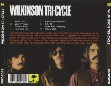 Wilkinson Tri-Cycle - Wilkinson Tri-Cycle (1969) {Fallout ‎FOCD2028 rel 2007}