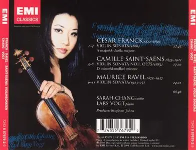 Sarah Chang, Lars Vogt - Franck, Ravel, Saint-Saens: Sonatas for Violin & Piano (2004)