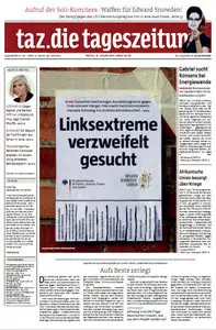 Tageszeitung TAZ vom 31 Januar 2014