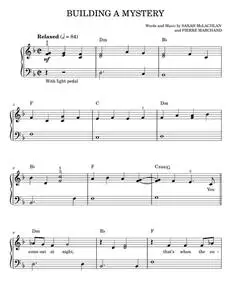 Building a mystery - Sarah McLachlan (Easy Piano)