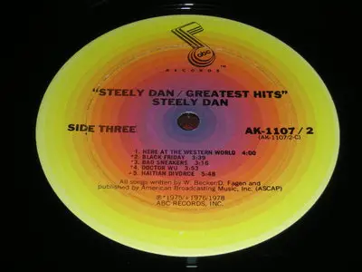 Steely Dan - Greatest Hits - Original US LP Mastered By Robert Ludwig (pbthal rip)
