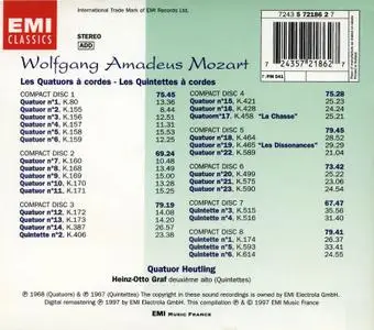 Quatuor Heutling, Heinz-Otto Graf - Mozart: Les Quatuors à cordes, Les Quintettes à cordes [8CDs] (1997)