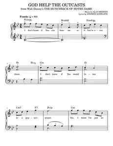 God Help The Outcasts - Bette Midler, The Rolling Stones (Easy Piano)