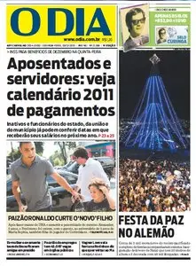 Jornal O Dia em PDF, Segunda, 20 de Dezembro de 2010