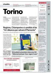 la Repubblica Torino - 9 Settembre 2018