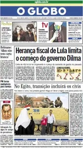 Jornal O Globo - 13 de fevereiro de 2011