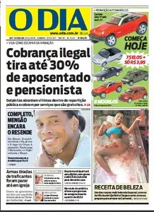Jornal O Dia em PDF, Domingo, 13 de Fevereiro de 2011