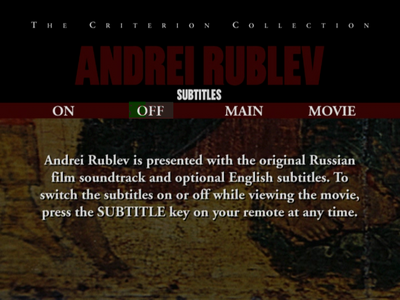 ANDREI RUBLEV (1969) - (The Criterion Collection - #34) [DVD9] [1999]