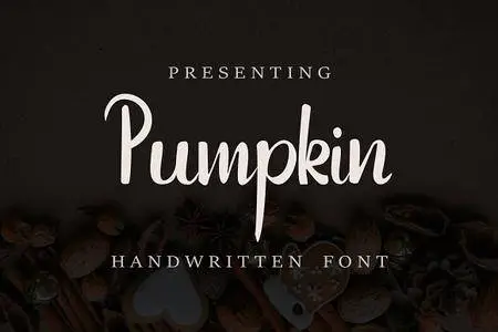 CM - Pumpkin Font + FREE floral patterns 2340036