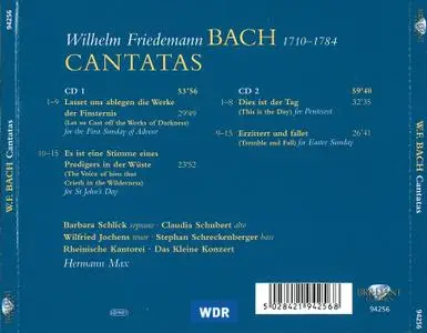 Hermann Max, Rheinische Kantorei, Das Kleine Konzer - Wilhelm Friedemann Bach: Cantatas (2011)