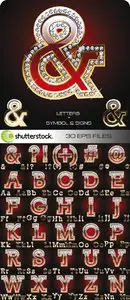 Amazing SS - Diamond Gold Letters & Signs