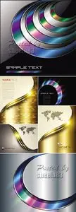 Sparkling Metal Backgrounds Vector