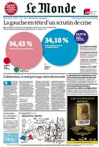 Le Monde et Supplément Législatives du Mardi 12 Juin 2012