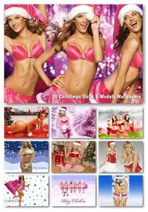 30 Christmas Girls and Models Wallpapers