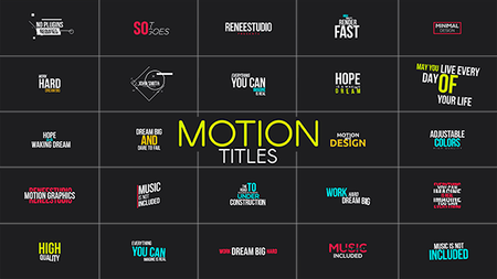 Motion Titles - Project for After Effects (VIdeoHive)