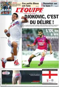 L'EQUIPE (16 Août 2011)