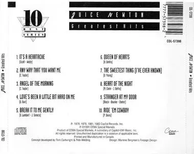 Juice Newton - Greatest Hits (1991) {Capitol/CEMA Special Markets}