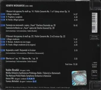 Vadim Brodski - Wieniawski: Violin Concertos Nos. 1 & 2 (2003)