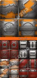 Metal background vector 2