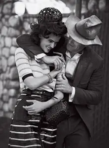 Lara Stone by Peter Lindbergh for Vogue US February 2012