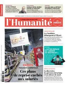 L'Humanite du Vendredi 8 et Dimanche 10 Juin 2018