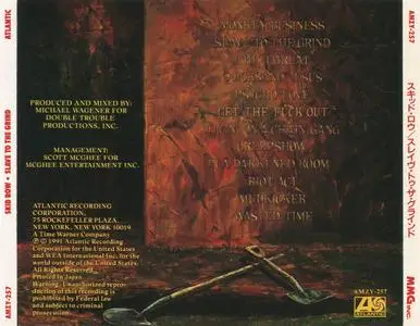Skid Row - Slave To The Grind (1991) [Atlantic AMZY-257, Japan]