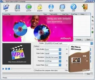 Allok Video to MP4 Converter 5.1.0821