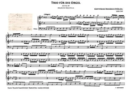 Trio ex B Dur für Orgel (I Mov.)