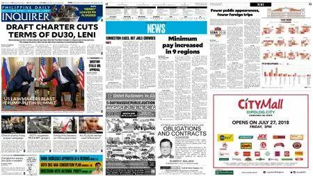 Philippine Daily Inquirer – July 18, 2018