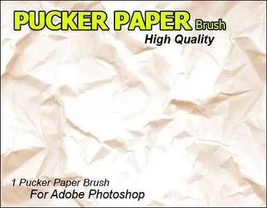 Pucker Paper Brush For Adobe Photoshop